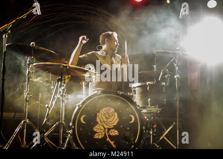 Bologna, Italy. 4th February, 2018. Nothing but thieves at Zona Roveri, Bologna. Open act The Excerts and Airways. Credit: LUIGI rizzo/Alamy Live News Stock Photo