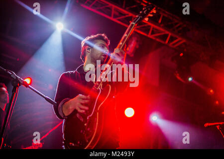 Bologna, Italy. 4th February, 2018. Nothing but thieves at Zona Roveri, Bologna. Open act The Excerts and Airways. Credit: LUIGI rizzo/Alamy Live News Stock Photo