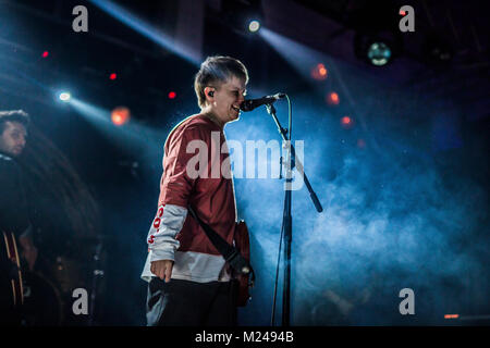 Bologna, Italy. 4th February, 2018. Nothing but thieves at Zona Roveri, Bologna. Open act The Excerts and Airways. Credit: LUIGI rizzo/Alamy Live News Stock Photo