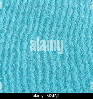 Blue natural cotton towel background texture Stock Photo