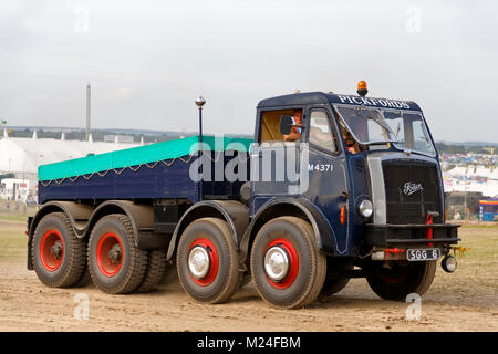 A 1956 Pickfords Foden Heavy Haulage Tractor, Reg. No. SGG 6, at the 2017 Great Dorset Steam Fair, Tarrant Hinton, Blandford, Dorset, United Kingdom. Stock Photo