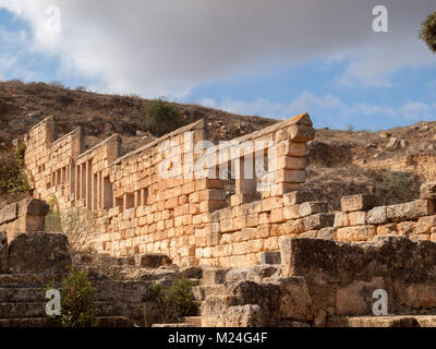 Wall of the Cyrene Theater Stock Photo