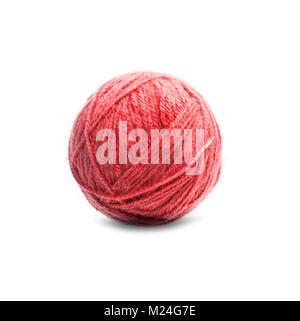 red threads and clew isolated on a white background Stock Photo - Alamy