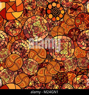 hand drawn vector ethnic seamless pattern Stock Vector