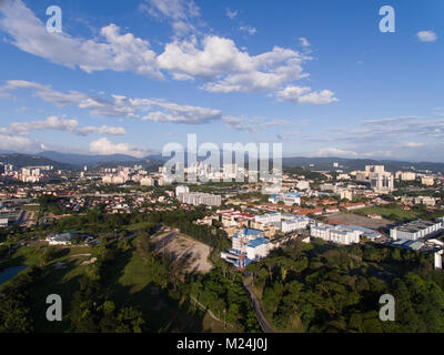 aerial view of Kuala Lumpur suburb city downtown. kuala lumpur suburbs Stock Photo