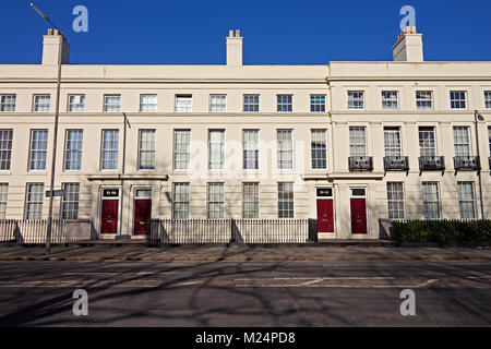 Falkner Terrace is a row of elegant Georgian houses on Upper Parliament Street Liverpool 8. In an area of Liverpool known as The Georgian Quarter. Stock Photo