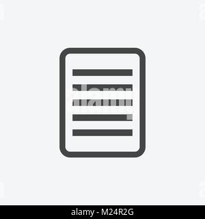 Document pictogram icon. Simple flat illustration for business, marketing internet concept on white background. Trendy modern vector symbol for web si Stock Vector
