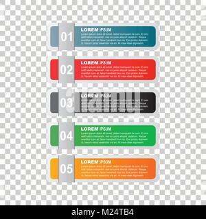 Modern business style options banner. Flat vector illustration. For diagram, number options, step up options, web template, infographics Stock Vector