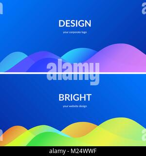 Bright design for corporate and personal website abnners and presentation slides. Stock Vector
