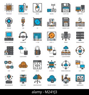About internet filled outline Stock Vector