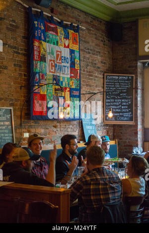 American Flatbread pizza restaurant in Burlington VT Stock Photo - Alamy