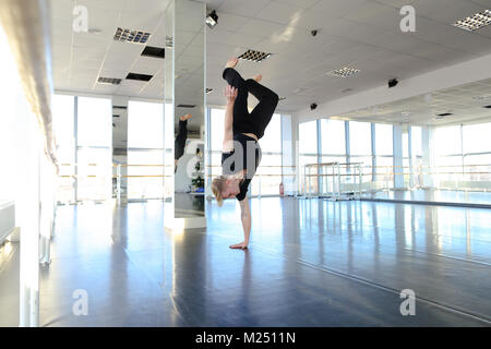 Hip hop dancer making different movements. Stock Photo