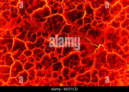 magma Background, The red crack abstract for background Stock Photo