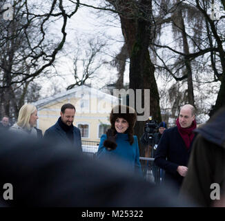 The Duke and Duchess of Cambrigde visit Norway, February 2018 Stock Photo