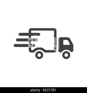 Truck Icon Vector flat design style. Isolated on white background Stock Vector