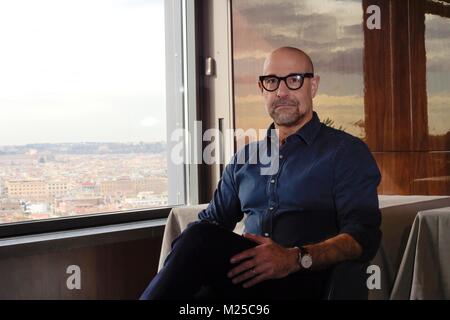 Italy, Rome, 05 February, 2018 : Actor and director Stanley Tucci attends the photocall of the movie 'Final portrait' in Rome    Photo © Fabio Mazzarella/Sintesi/Alamy Live News Stock Photo