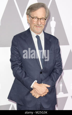 Beverly Hills, California, USA. 5th Feb, 2018. Director Steven Spielberg attends the 90th Oscar Nominee Luncheon at the Beverly Hills Hilton in Beverly Hills on Monday February 5, 2018. Credit: David Bro/ZUMA Wire/Alamy Live News Stock Photo