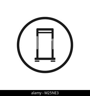 Roll up icon on a white background. Vector llustration Stock Vector