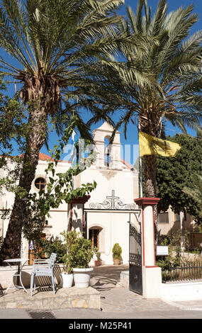 Panagia Odigitria Church which sates from 1853 situated in Kritsa, town centre, Crete, Greece, October 2017. Stock Photo
