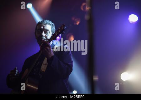 Michael head and the Red Elastic Band playing Invisible Wind Factory - Nov 2017 Stock Photo