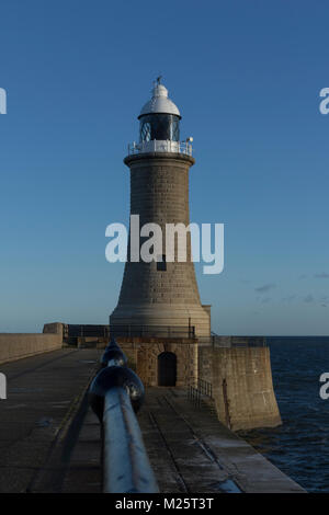 Tynemouth Lighthouse Stock Photo