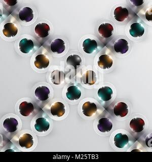 Colorful spheres vector background Stock Vector