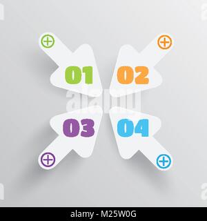 Clean abstract arrows for advertising, vector Stock Vector