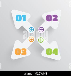 Clean abstract arrows for advertising, vector Stock Vector