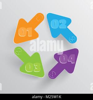 Clean abstract arrows for advertising, vector Stock Vector
