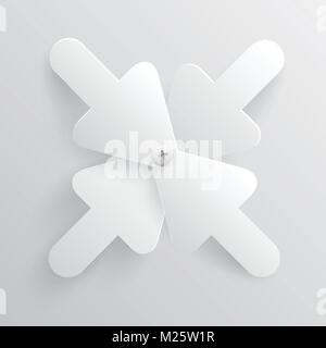 White arrows vector illustration Stock Vector