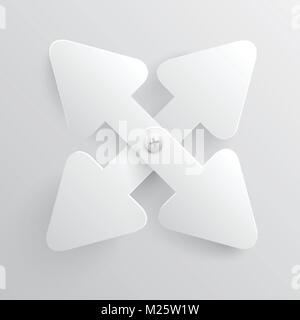 White arrows vector illustration Stock Vector