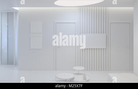 render of private lobby space
