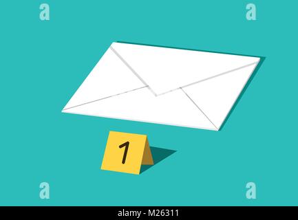 Letter and E-mail are important evidence in crime, vector Stock Vector