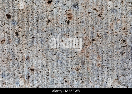 Close-up of a concrete brick wall; Tokyo, Japan Stock Photo