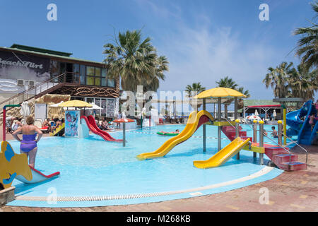 Children's play pool at Star Beach Village & Water Park, Hersonissos, Heraklion Region, Crete (Kriti), Greece Stock Photo