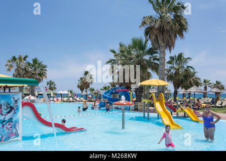Children's pool at Star Beach Village & Water Park, Hersonissos, Heraklion Region, Crete (Kriti), Greece Stock Photo