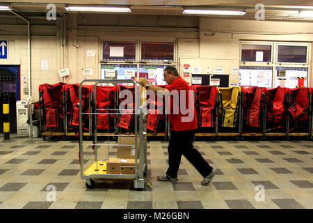 General views of a Road Royal Mail sorting office, UK. Stock Photo