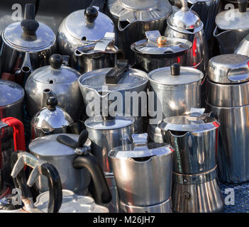 gastronomy, coffee maker, two women testing new coffeemaker by Torrital,  Industry fair, Milan, ADDITIONAL-RIGHTS-CLEARANCE-INFO-NOT-AVAILABLE Stock  Photo - Alamy