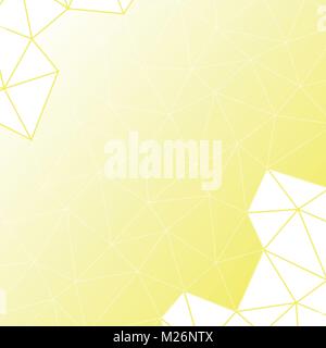 Abstract background for a modern design from triangles in yellow tones. Stock Vector