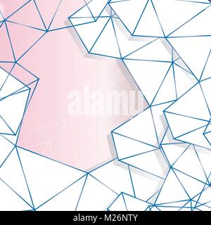 Abstract background for a modern design from triangles in purple tones. Stock Vector