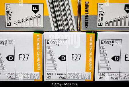 Energy efficient products labels Stock Photo