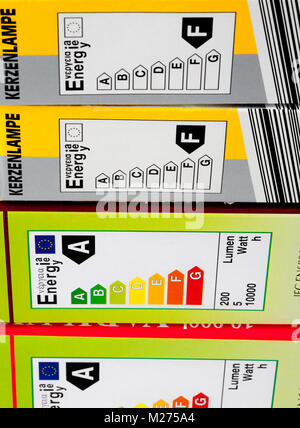 Energy efficient products labels Stock Photo