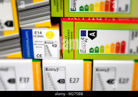 Energy efficient products labels Stock Photo