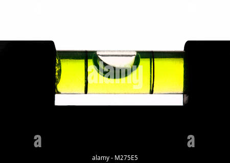 A tubular spirit level Stock Photo
