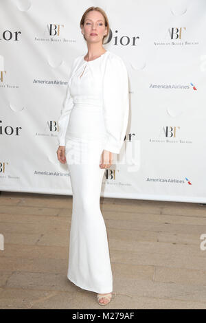 Uma Thurman attends the 2013 American Ballet Theatre Opening Night Spring Gala at Lincoln Center on May 13, 2013 in New York City. Stock Photo