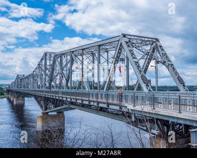 Alexandra Bridge over the Ottawa River, Ottawa, Ontario, Canada. Stock Photo