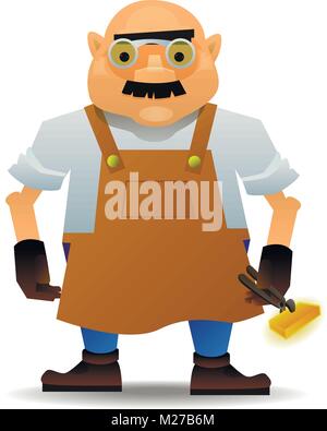 Blacksmith in vector format Stock Vector