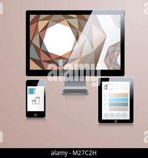 Corporate identity template with color elements. Vector company business style for brandbook, report and guideline. Stock Vector