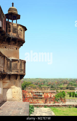 Royal palace in Orcha in Tikamgarh district of Madhya Pradesh state, India Stock Photo