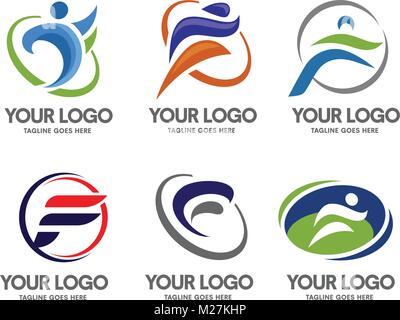 Letter F logo sport is strong, minimalist and modern logo concept suitable for all kind of business, specifically sport. Stock Vector